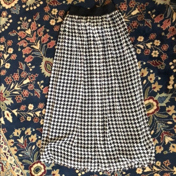 Talbots Houndstooth Hostess Maxi Chiffon Tulle - Picture 5 of 8